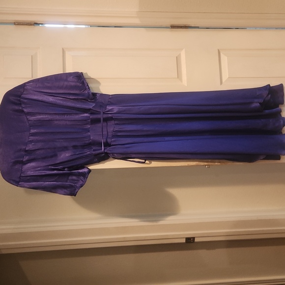 MAEVE by Anthropologie Purple Wrap Dress Sz Large NEW Never Worn, No Tags - Picture 7 of 11